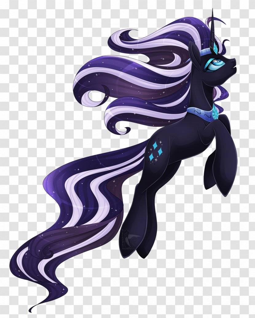 Rarity Horse Drawing Purple Character - Unicorn Horn Transparent PNG