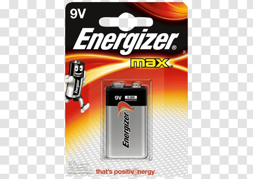Electric Battery Alkaline Nine-volt Energizer - Volt Transparent PNG
