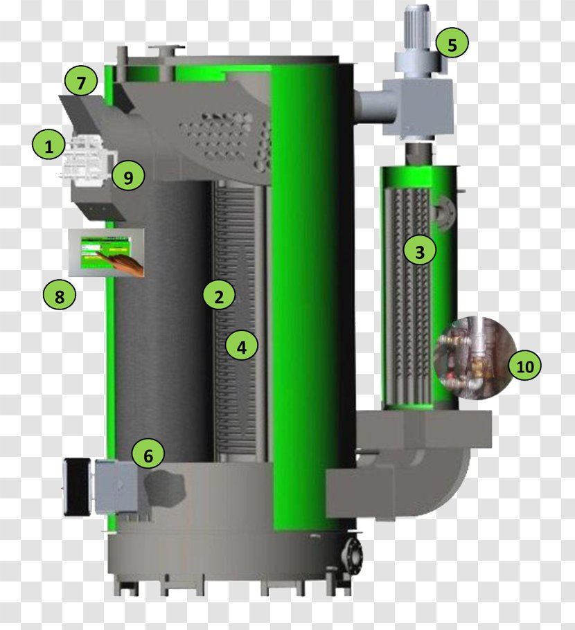 Pellet Fuel Heat-only Boiler Station Power Electricity - Cylinder - Energy Transparent PNG