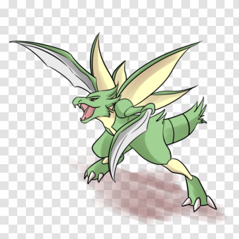 Pokémon X And Y Platinum Scyther Red Blue - Mythical Creature - Dratini Transparent PNG