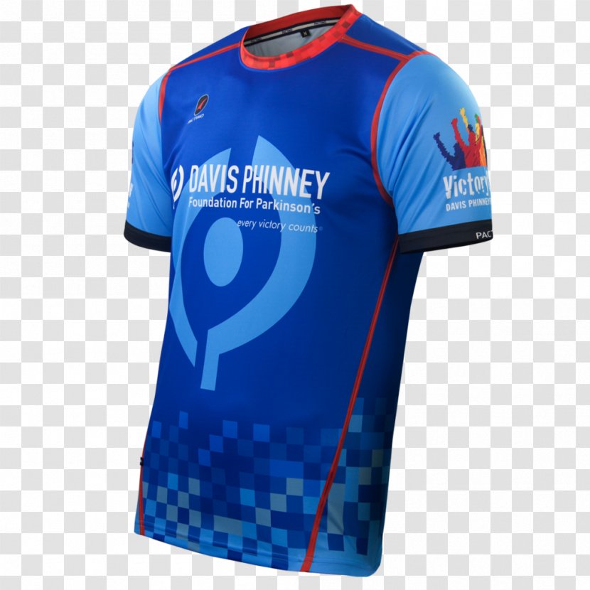 T-shirt Sleeve Cycling Jersey Sports Fan - Blue Transparent PNG