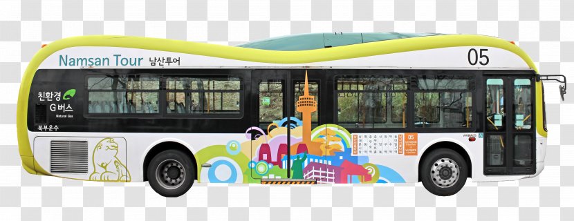 Seoul Battery Electric Bus Vehicle Transparent PNG