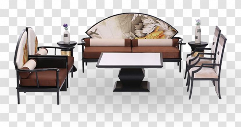 Table Furniture Taobao Couch Tmall - Goods - Chinese Wind Sofa Transparent PNG