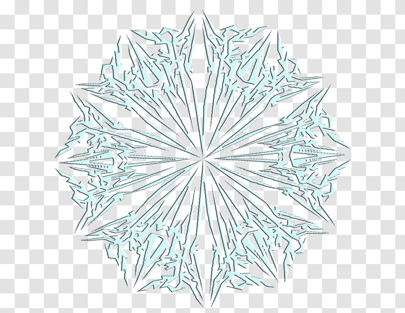 Symmetry Pattern Leaf Line Art - Snowing Day Transparent PNG