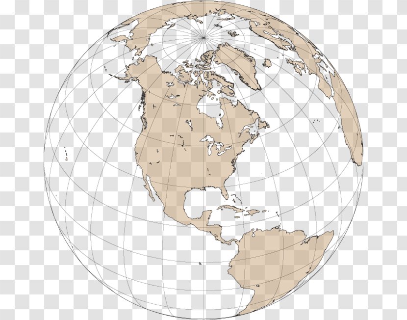 Globe United States World Map - Projection Transparent PNG