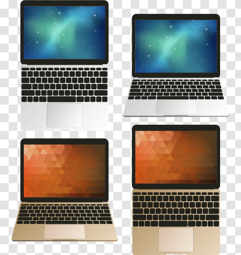 Netbook Laptop MacBook Pro Air - Part - Vector White Transparent PNG