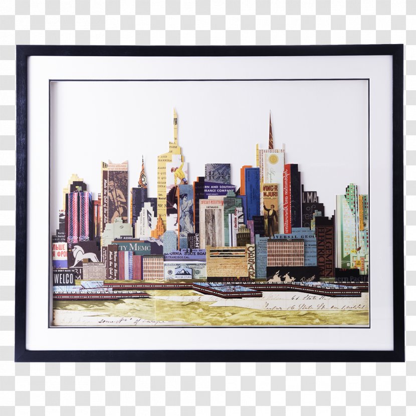 New York City Painting Picture Frames Light - Mirror Transparent PNG