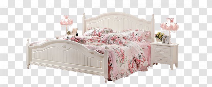 Pink Bed Frame - Flower - Image Transparent PNG