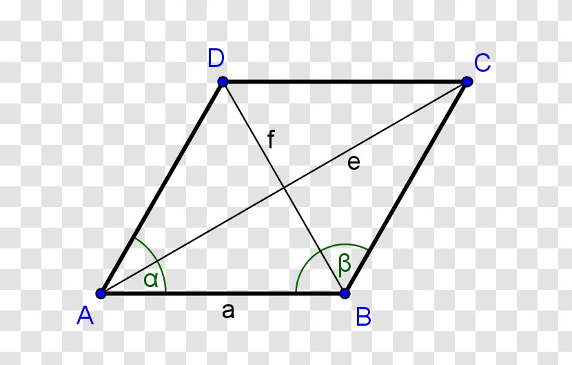 Rhombus Triangle Quadrilateral Diagonal - Croatia - Angle Transparent PNG