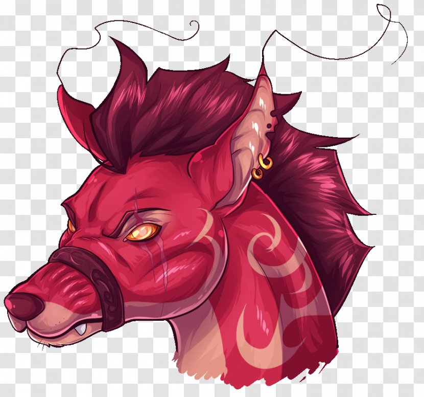 Horse Snout Demon Cartoon - Fictional Character - Fire Drawing Transparent PNG