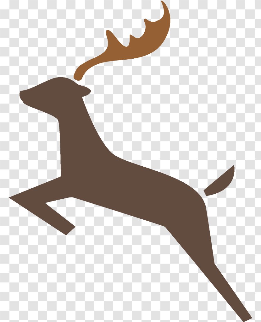 Reindeer Christmas - Silhouette - Logo Transparent PNG