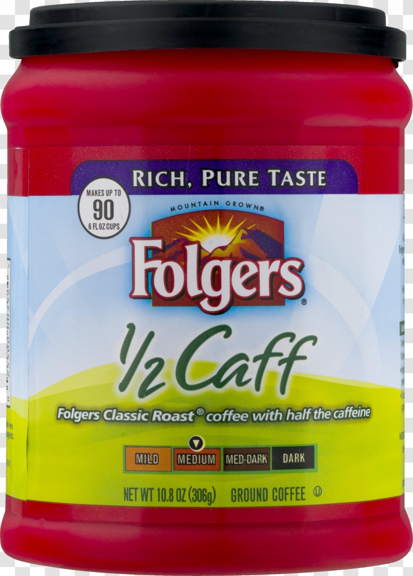 Instant Coffee Folgers Decaffeination Roasting - Maxwell House Transparent PNG