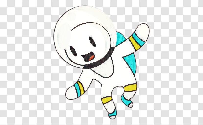 Astronaut Cartoon - Pleased Smile Transparent PNG