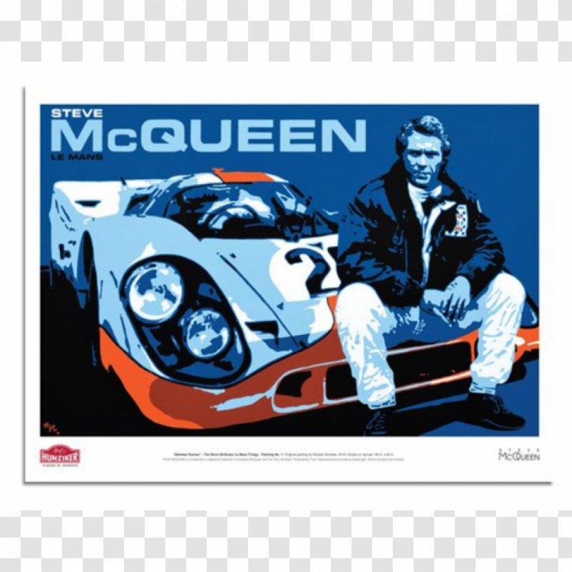 Hollywood Actor 1970 24 Hours Of Le Mans Film Poster - Advertising - Steve McQueen Transparent PNG
