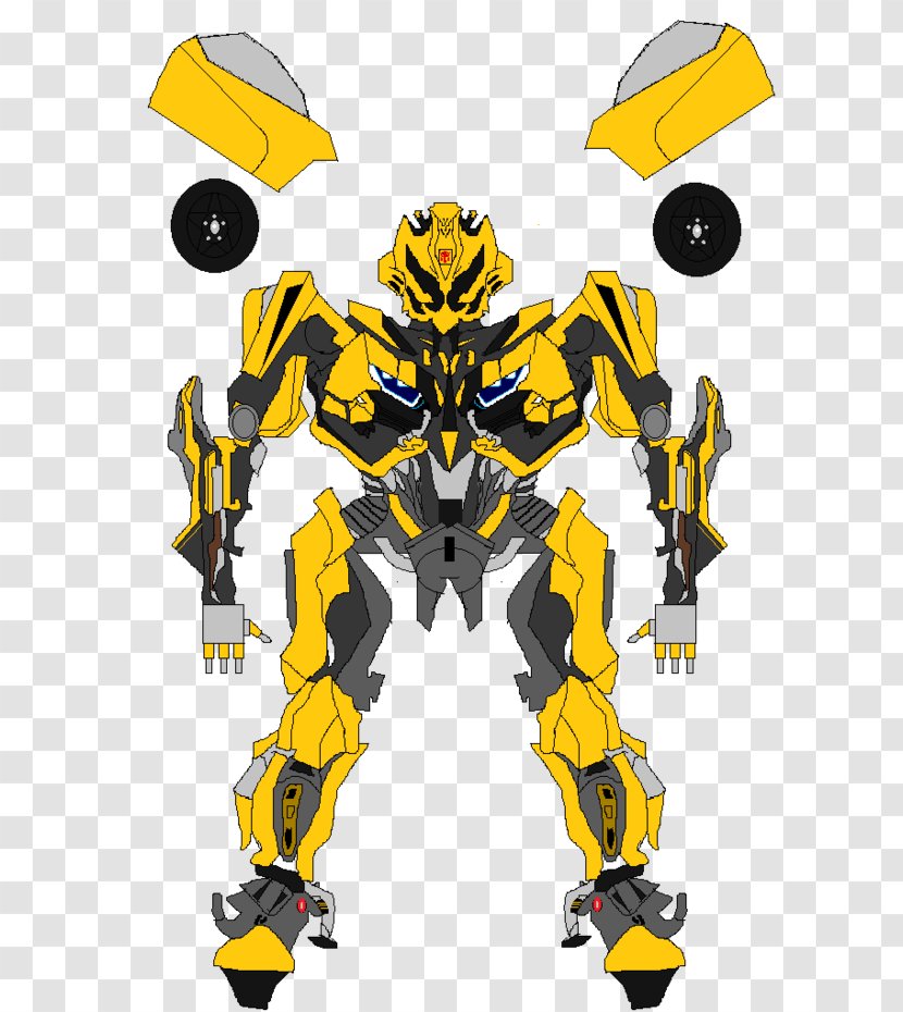 Bumblebee Robot Mask Transformers Drawing - Moving Superhero Transparent PNG