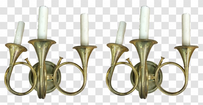 01504 Candlestick Light Fixture - Brass - Design Transparent PNG