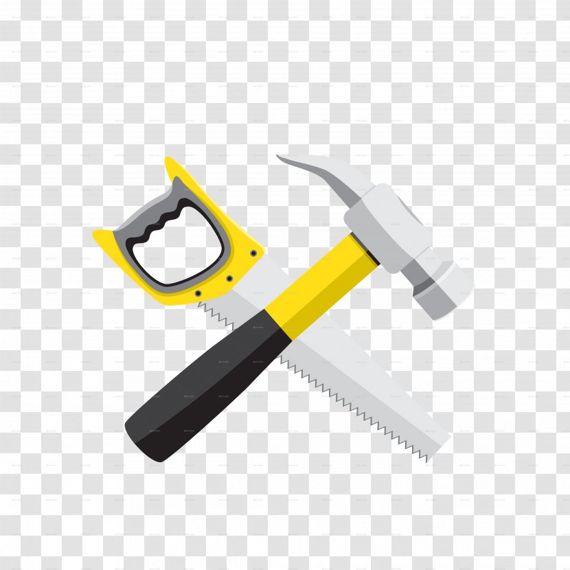 Hammer Hand Saws Tool - Saw Transparent PNG