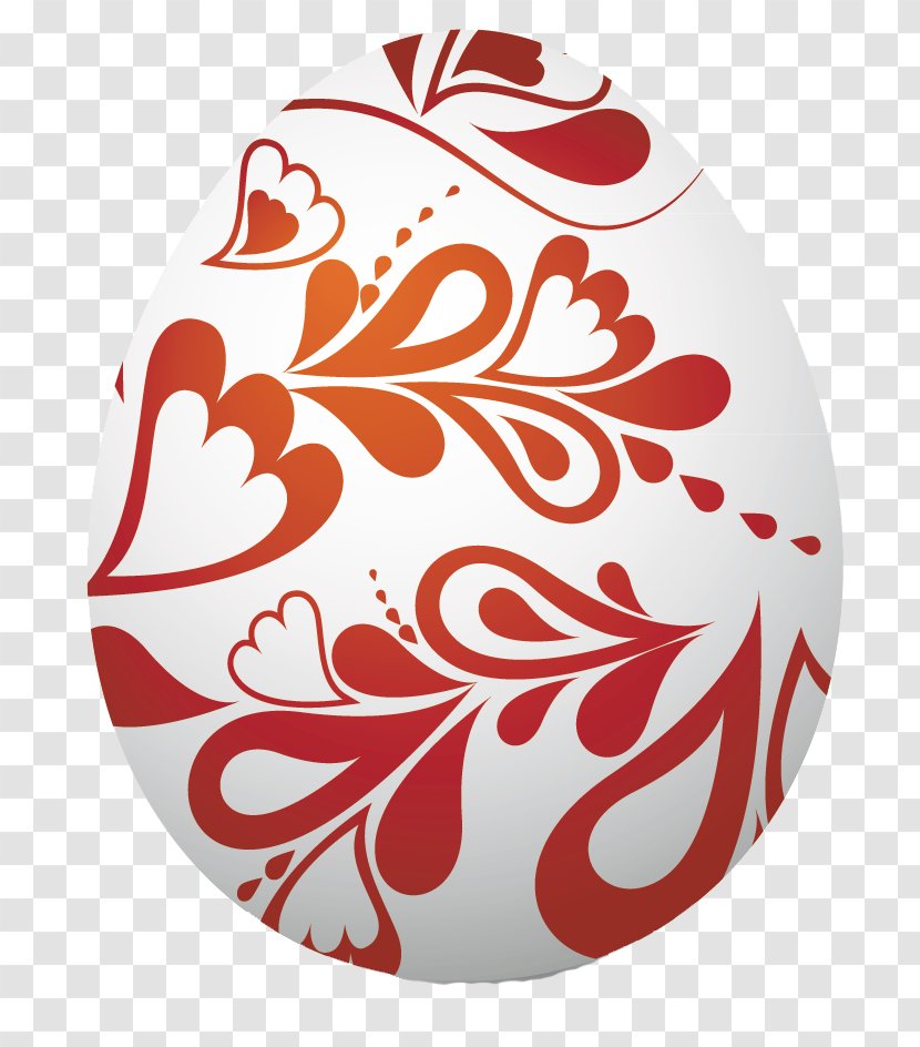 Easter Bunny Egg Decorating Clip Art - Red Transparent PNG
