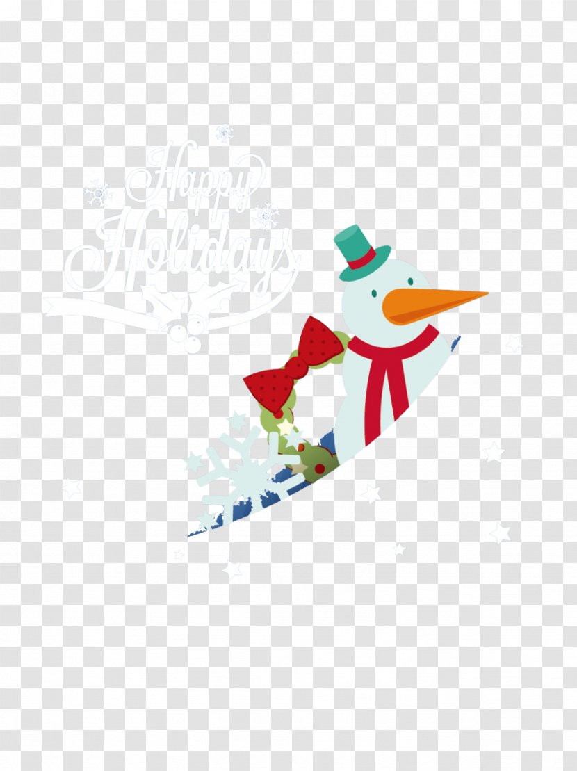 Snowman Christmas - Pocket Picture Material Transparent PNG