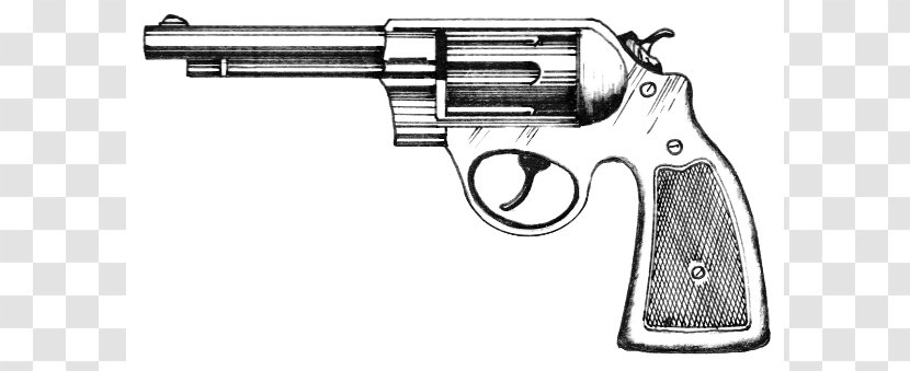 Revolver Handgun Firearm Pistol Clip Art - Gun Accessory - Cliparts Transparent PNG
