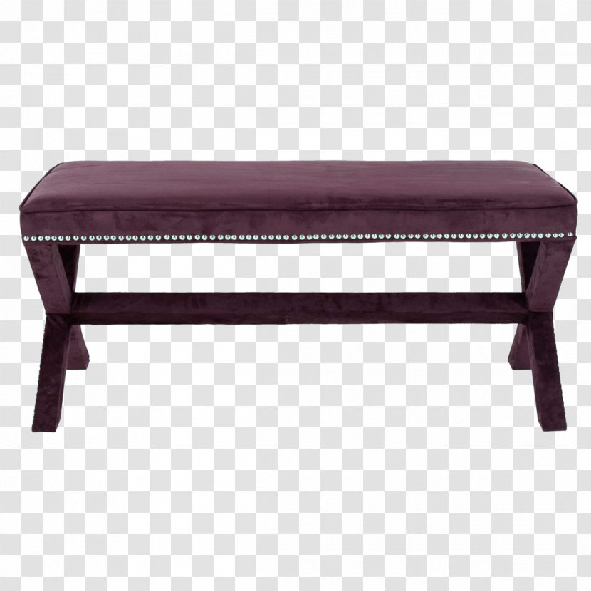 Bench Stool Foot Rests Purple Furniture - Cushion Transparent PNG