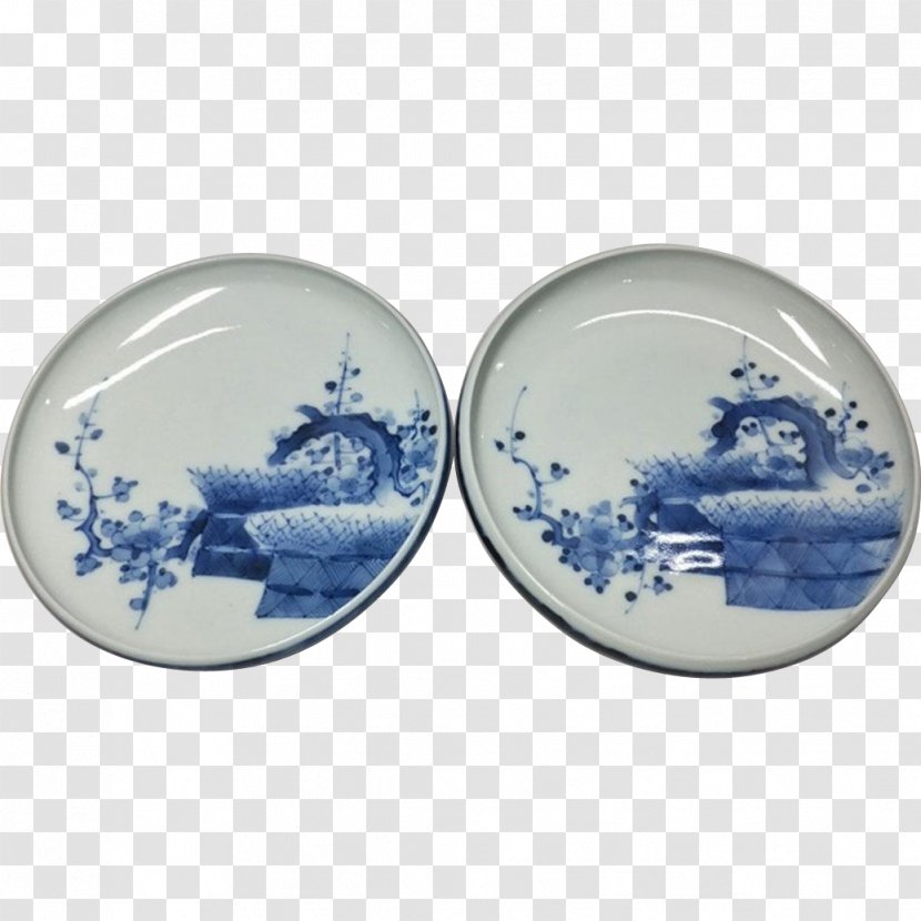 Hirado Ware Porcelain Blue And White Pottery Mikawachi Plate - Japan - Vintage Transparent PNG