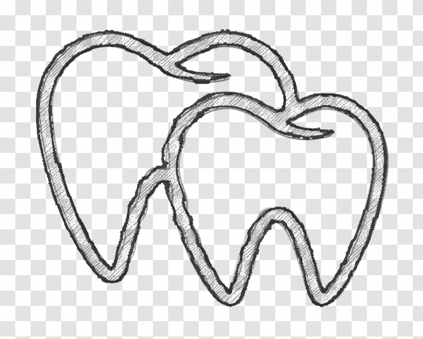 Pair Of Molars Icon Medical Icon Teeth Icon Transparent PNG