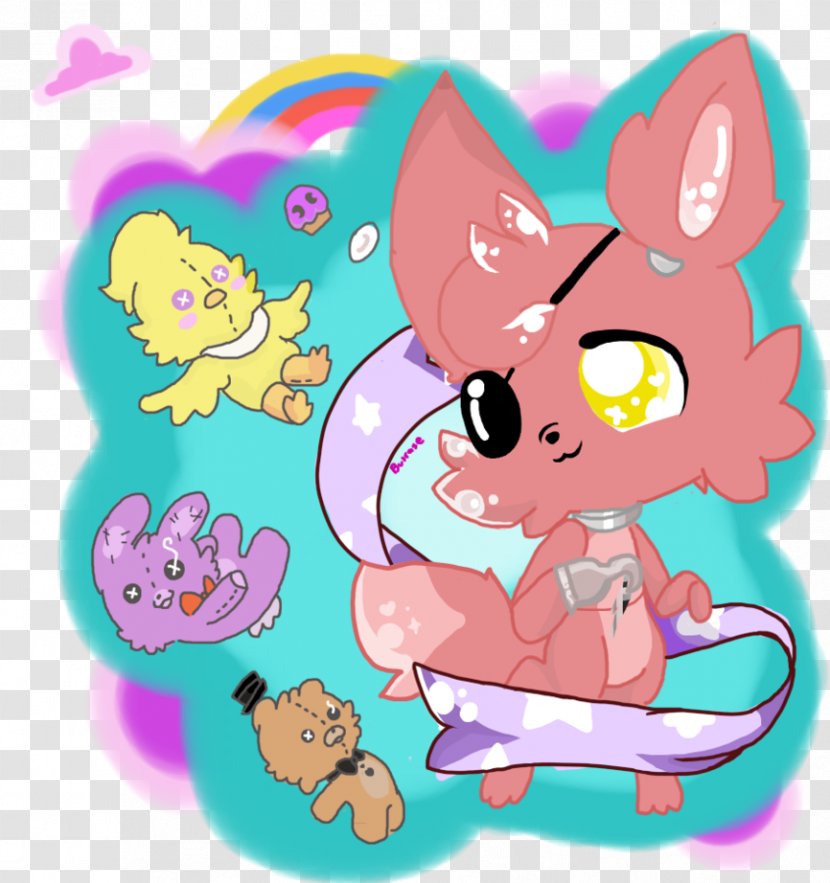 Kitten Drawing Whiskers FNaF World - Heart - Pink Clouds Transparent PNG