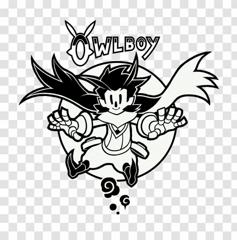 Owlboy Video Games D-Pad Studio Nintendo Switch - Black - Line Art Transparent PNG