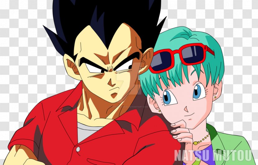 Bulma Vegeta Trunks Goku Bulla - Watercolor - Y Transparent PNG