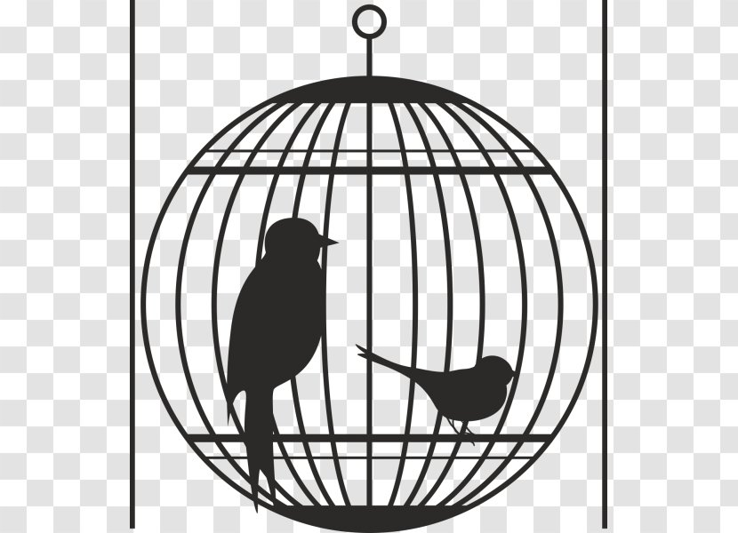 Bird Cage Silhouette - Art Transparent PNG