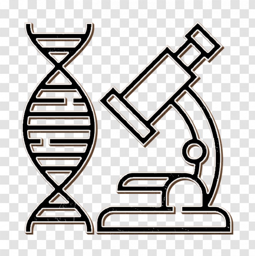 Lab Icon Microscope Education - Coloring Book Transparent PNG