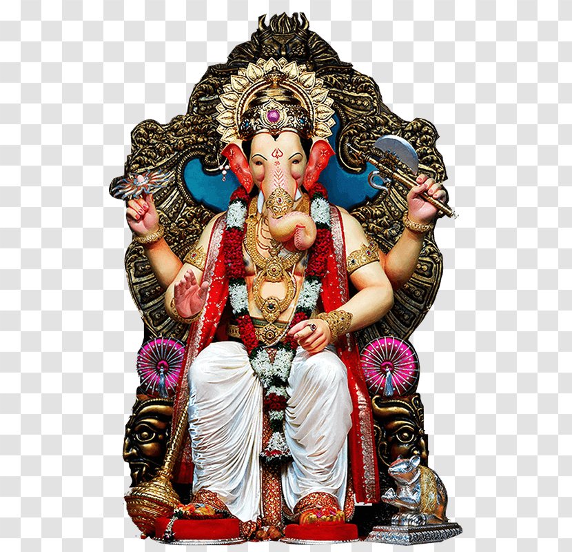 Mumbai Lalbaugcha Raja Ganesha Hanuman Ganesh Chaturthi - Pandal - Sri Transparent PNG