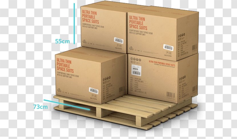 Cargo Freight Transport Pallet - Box Transparent PNG
