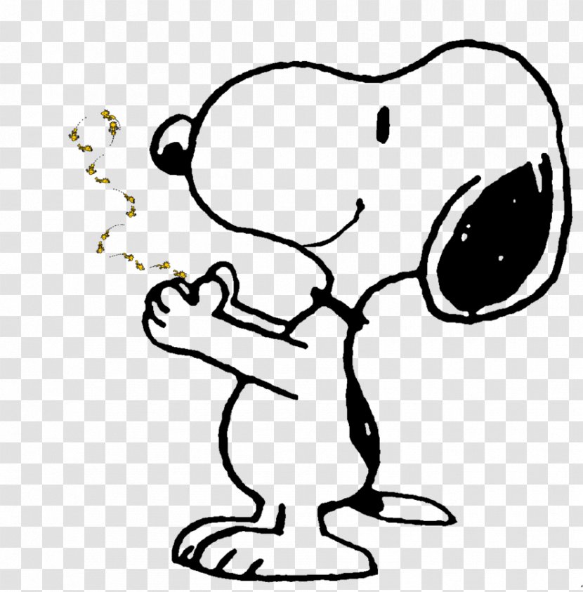 Snoopy Woodstock DeviantArt Line Art - Cartoon Transparent PNG