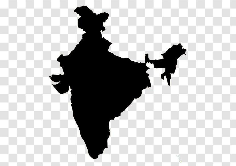 India Map Silhouette - India's Vector Transparent PNG