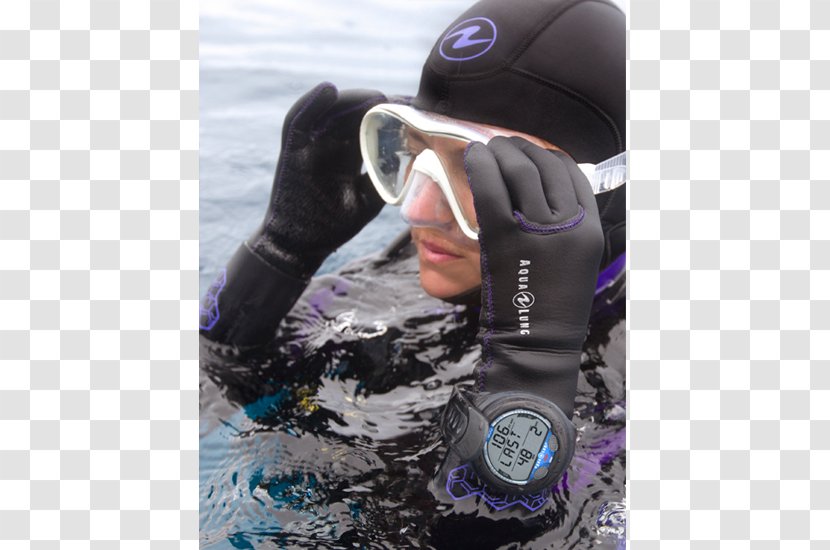 Dry Suit Scuba Diving Set Dive Computers Equipment - Purple - Aquamater Transparent PNG