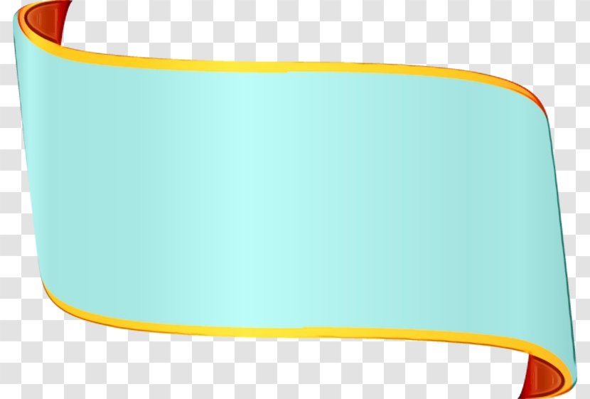 Turquoise Yellow Aqua Clip Art Line - Rectangle Transparent PNG