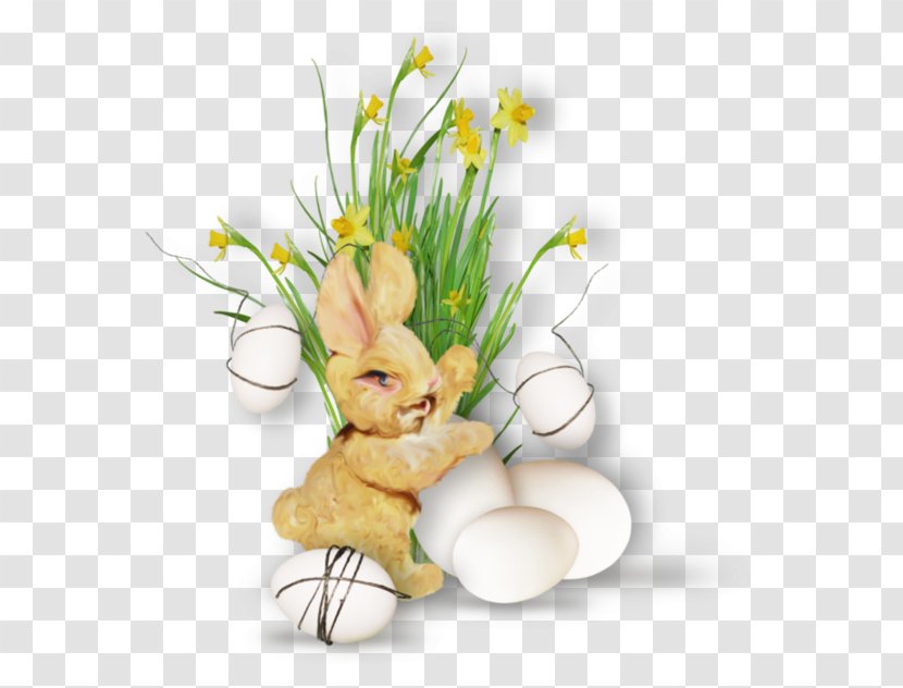 Easter Bunny Flower Clip Art - Plant - Frame Transparent PNG