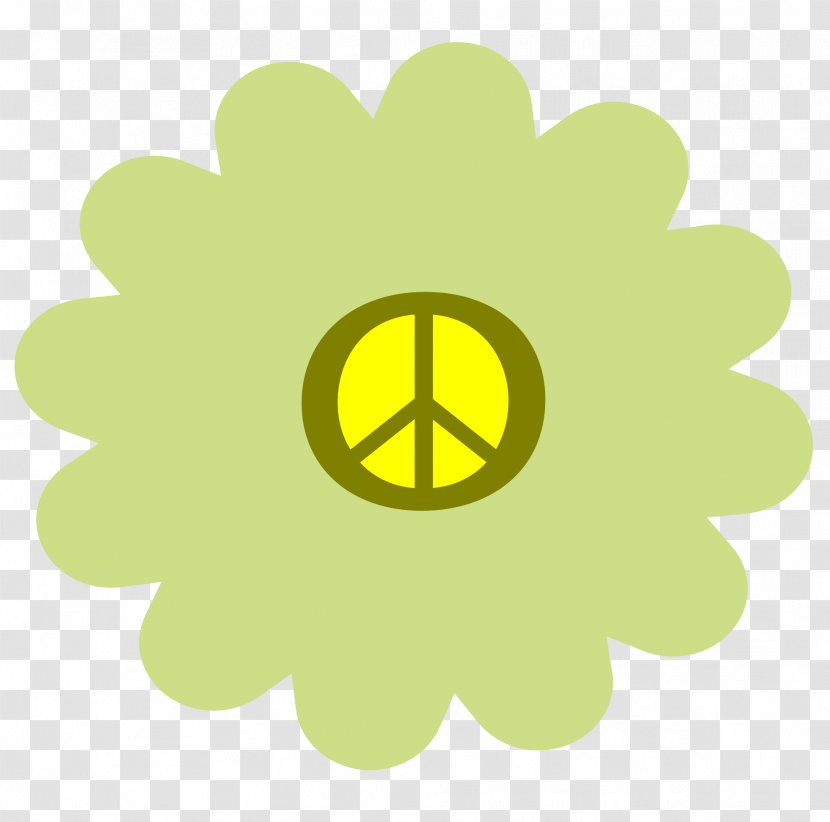 Flower Power Hippie 1960s Clip Art - Logo - Peace Symbol Transparent PNG