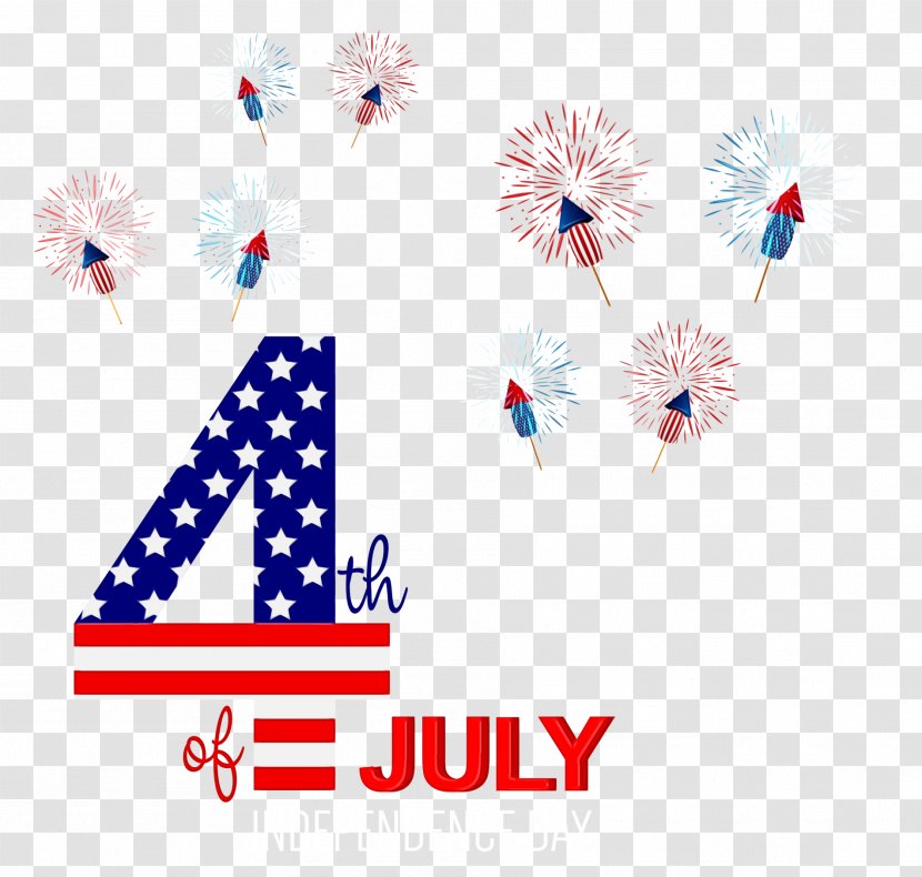 Fourth Of July Background - Logo Text Transparent PNG