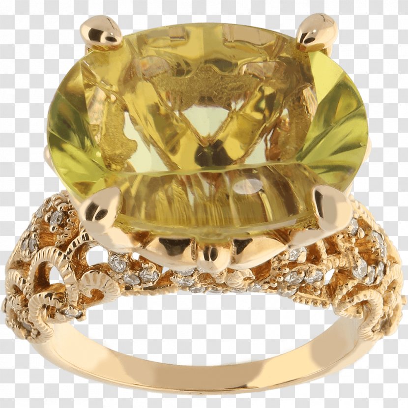 Ring Gold Citrine Jewellery Yellow - Diamond Transparent PNG