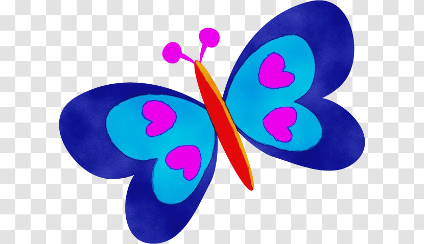 Butterfly Turquoise Magenta Moths And Butterflies Pollinator Transparent PNG