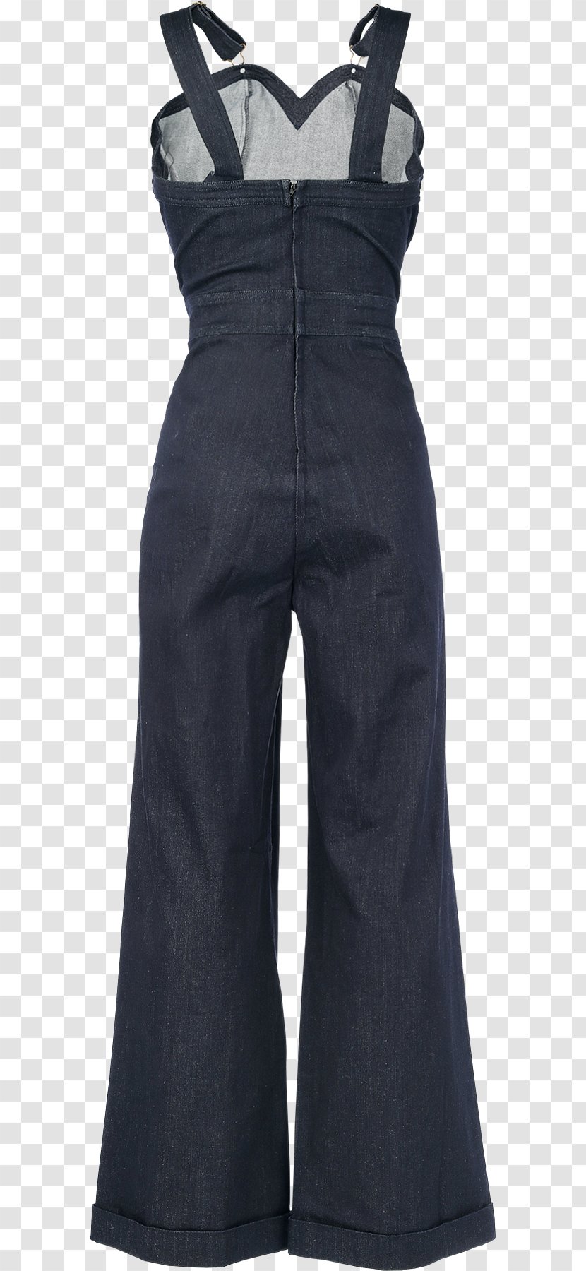 Jeans Overall Slip Dress Jumpsuit - Waist Transparent PNG