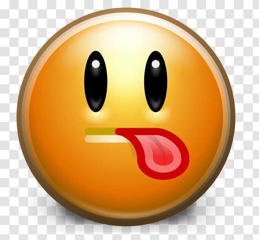Emoticon Emoji Smiley Embarrassment - Raspberries Transparent PNG