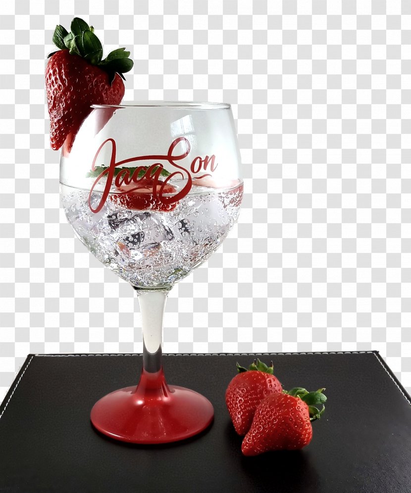 Gin Strawberry Wine Glass Tonic Water Cocktail Transparent PNG