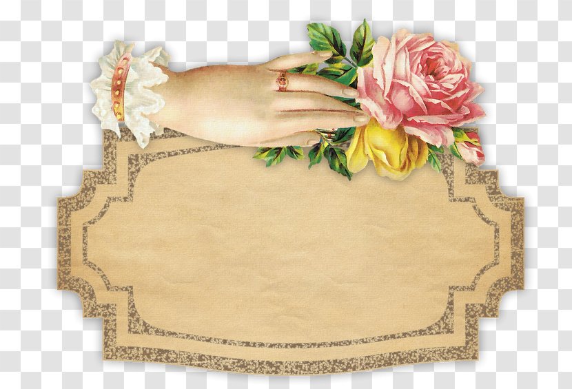 Label Paper Scrapbooking Picture Frames Clip Art - Flower Transparent PNG