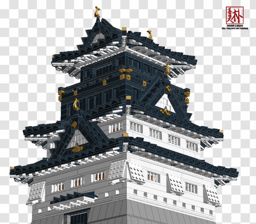Lego Ideas Japanese Castle Tenshukaku - Osaka Transparent PNG