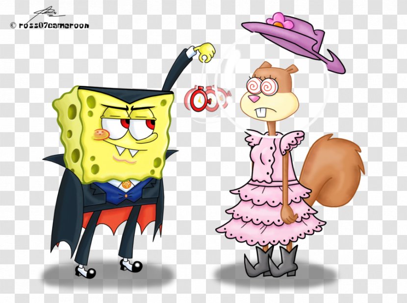 Sandy Cheeks Plankton And Karen Patrick Star Squidward Tentacles - Cartoon Transparent PNG