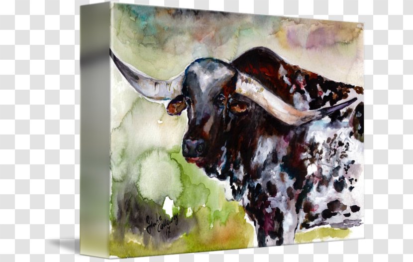 Bull Cattle Goat Horn Painting Transparent PNG